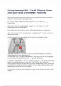 Portage Learning BIOD 152 A&P 2 Module 3 Exam 2025 QUESTIONS AND CORRECT ANSWERS