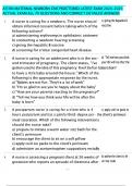 ATI RN MATERNAL NEWBORN CMS PROCTORED LATEST EXAM 2024-2025  ACTUAL EXAM ALL 70 QUESTIONS AND CORRECT DETAILED ANSWERS