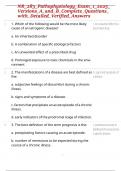 NR&lowbar;283&lowbar;Pathophysiology&lowbar;Exam&lowbar;1&lowbar;2025&lowbar;Versions&lowbar;A&lowbar;and&lowbar;B&lowbar;Complete&lowbar;Questions&lowbar;with&lowbar;Detailed&lowbar;Verified&lowbar;Answers