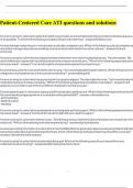 Patient-Centered Care ATI questions and solutions
