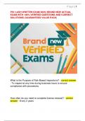 PSI&colon; LASH WRITTEN EXAM 2025&vert; BRAND NEW ACTUAL  EXAM WITH 100&percnt; VERIFIED QUESTIONS AND CORRECT  SOLUTIONS&vert; GUARANTEED VALUE PACK