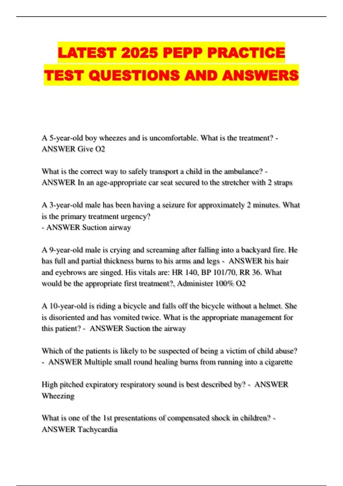 Pepp Course Pdf LATEST 2025 PEPP PRACTICE TEST QUESTIONS AND ANSWERS - PEPP - Stuvia US
