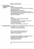 English &ndash; Hamlet Quotes