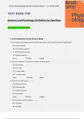 Test Bank for  Anatomy and Physiology 2nd Edition by OpenStax All Chapters 1-28 Complete