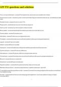 ATI T11 questions and solutions