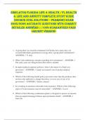 SIMULATOR FLORIDA LIFE & HEALTH &sol; FL HEALTH  & LIFE AND ANNUITY COMPLETE STUDY GUIDE  &lpar;SOURCE Xcel solutions &ndash; Pearson&rpar; EXAM  2025&sol;2026 ACCURATE QUESTIONS WITH CORRECT  DETAILED ANSWERS &vert;&vert;100&percnt; GUARANTEED PASS  <RECENT VERSION> 