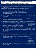 GACE Special Education General Curriculum &lpar;581&rpar; Test II &lpar;082&rpar; with verified solutions