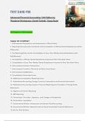 TEST BANK FOR Advanced Financial Accounting 13th Edition by Theodore Christensen&comma; David Cottrell&comma; Cassy Budd All Chapters 1-20 Complete