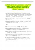 ARRT PRACTICE EXAM 2025&sol;2026 ACCURATE  QUESTIONS WITH CORRECT DETAILED  ANSWERS &vert;&vert;100&percnt; GUARANTEED PASS  <RECENT VERSION> 