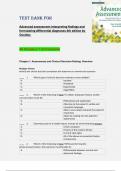 Test  Bank for  Advanced assessment interpreting findings and  formulating differential diagnoses 4th edition by  Goolsby All Chapters 1-22 Complete