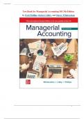 Test Bank for Managerial Accounting ISE 5th Edition by Fred Phillips&comma; Robert Libby&comma; and Stacey Whitecotton
