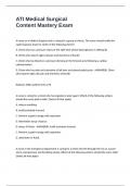 ATI Medical Surgical Content Mastery Exam