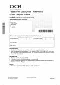 2024 OCR  A Level Computer Science  H446&sol;02 Algorithms and programming QUESTION PAPER WITH COMBINED MARKING SCHEME 100&percnt; SOLVED 