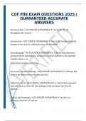  COF P98 EXAM QUESTIONS 2025 &vert;GUARANTEED ACCURATE ANSWERS