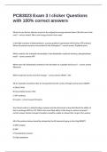 PCB3023 Exam 3 I clicker Questions with 100&percnt; correct answers