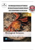 TEST BANK For Biological Science&comma; 6th Edition &lpar;Scott Freeman&comma; Lizabeth A&period; Allison &rpar; &vert; Verified Chapter's 1 - 54 &vert; Complete