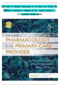 TEST BANK For Edmunds' Pharmacology for the Primary Care Provider&comma; 5th Edition by Constance G Visovsky 9780323661171 Chapters 1-73 Complete Guide&period;