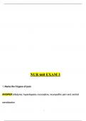 NURS 660 EXAM 3 QUESTIONS AND ANSWERS GRADED A&plus;