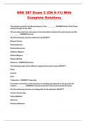 HSS 387 Exam 3 &lpar;CH 8-11&rpar; With Complete Solutions 