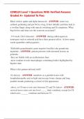 COMLEX Level 1 Questions With Verified Answers  Graded A&plus; Updated To Pass 