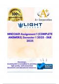 MNO2601 Assignment 1 &lpar;COMPLETE ANSWERS&rpar; Semester 1 2025 - DUE 2025&semi; 100&percnt; trusted&comma; comprehensive and complete reliable solution with clear explanation