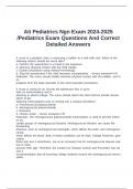 Ati Pediatrics Ngn Exam 2024-2025 &sol;Pediatrics Exam Questions And Correct Detailed Answers
