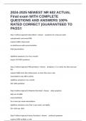2024-2025 NEWEST NR 602 ACTUAL Final exam WITH COMPLETE QUESTIONS AND ANSWERS 100&percnt; RATED CORRECT &vert;GUARANTEED TO PASS&excl;&excl;