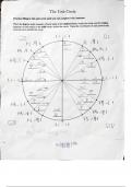 Master the Unit Circle&colon; A Clear&comma; Handwritten Guide for Precalculus