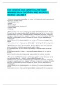 FAIR HOUSING CAM CERTIFIED APARTMENT MANAGER EXAM QUESTIONS AND ANSWERS &vert; VERIFIED &vert; GRADED A