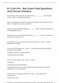 FL Crim Pro - Bar Exam Final Questions And Correct Answers&period;