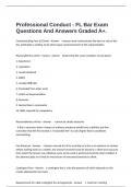  Professional Conduct - FL Bar Exam Questions And Answers Graded A&plus;&period;