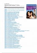Test Bank for Maternal-Child Nursing 5th Edition by McKinney, James, Murray, Nelson, Ashwill 