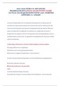 2025&sol;2026 NURS 676 ADVANCED PHARMACOLOGY&vert;FINAL EXAM STUDY GUIDE &sol;ACTUAL EXAM QUESTIONS WITH 100&percnt; VERIFIED ANSWERS&vert;A&plus; GRADE