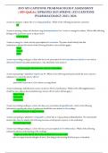 2019 ATI CAPSTONE PHARMACOLOGY ASSESSMENT &vert;100&plus;Qs&As&vert;UPDATED 2025 SPRING&vert;ATI CAPSTONE PHARMACOLOGY 2025&sol;2026