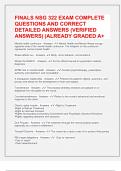 FINALS NSG 322 EXAM COMPLETE QUESTIONS AND CORRECT DETAILED ANSWERS &lpar;VERIFIED ANSWERS&rpar; &vert;ALREADY GRADED A&plus;