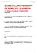 TEXAS CHIROPRACTIC JURISPRUDENCE EXAM AND  PRACTICE EXAM NEWEST 2025 ACTUAL EXAM  QUESTIONS AND CORRECT DETAILED ANSWERS  &lpar;VERIFIED ANSWERS&rpar; &vert;ALREADY GRADED A&plus;