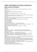 SCMT 364 Midterm Practice Questions and correct Answers