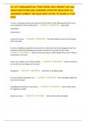 ATI ATI FUNDAMENTALS PROCTORED 2023 NEWEST ACTUAL EXAM QUESTIONS AND ANSWERS UPDATED 2024&sol;2025 ALL ANSWERS CORRECT DETAILED BEST RATED TO SCORE A&plus; FOR PASS