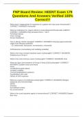 FNP Board Review&colon; HEENT Exam 179 Questions And Answers Verified 100&percnt; Correct&excl;&excl;&excl;