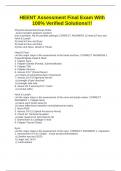 HEENT Assessment Final Exam With 100&percnt; Verified Solutions&excl;&excl;&excl;