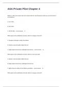ASA Private Pilot Chapter 4 Possible Questions And Answers 100&percnt; Accurately Solved&period;