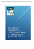 TEST BANK FOR MICROBIOLOGY FUNDAMENTALS&colon; A CLINICAL APPROACH 4TH EDITION MARJORIE KELLY COWAN HEIDI SMITH 2025 latest update