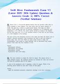 Swift River Fundamentals Exam V3 &lpar;Latest 2025&sol; 2026 Update&rpar; Questions & Answers&vert; Grade A&vert; 100&percnt; Correct &lpar;Verified Solutions&rpar;