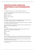 RWST016 EXAM COMPLETE QUESTIONS & SOLUTIONS&lpar;RATED A&plus;&rpar;