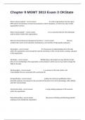 Chapter 9 MGMT 3013 Exam 3 OKState Practice Actual Exam Questions And Answers Pass At First Attempt&excl;&excl;