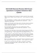 NCCAOM Biomed Review 2024 Exam Questions Complete Solutions New Update