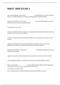 MNGT 4800 EXAM 1 Questions And Answers 100&percnt; Accurate Graded A&plus;&period;
