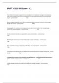 MGT 4810 Midterm &num;1 Exam With Actual Questions And Correctly Well Defined Answers&period;