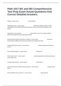 Path 1017 W1 and W2 Comprehensive Test Prep Exam Actual Questions And Correct Detailed Answers&period;