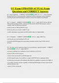 CC Exam UPDATED ACTUAL Exam  Questions and CORRECT Answers 